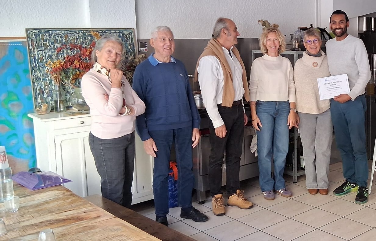 Remise de diplôme de professeur de yoga